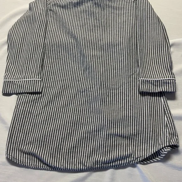 Disney Nightmare Before Christmas Striped Button Down Sleep Shirt XL - Picture 4 of 7